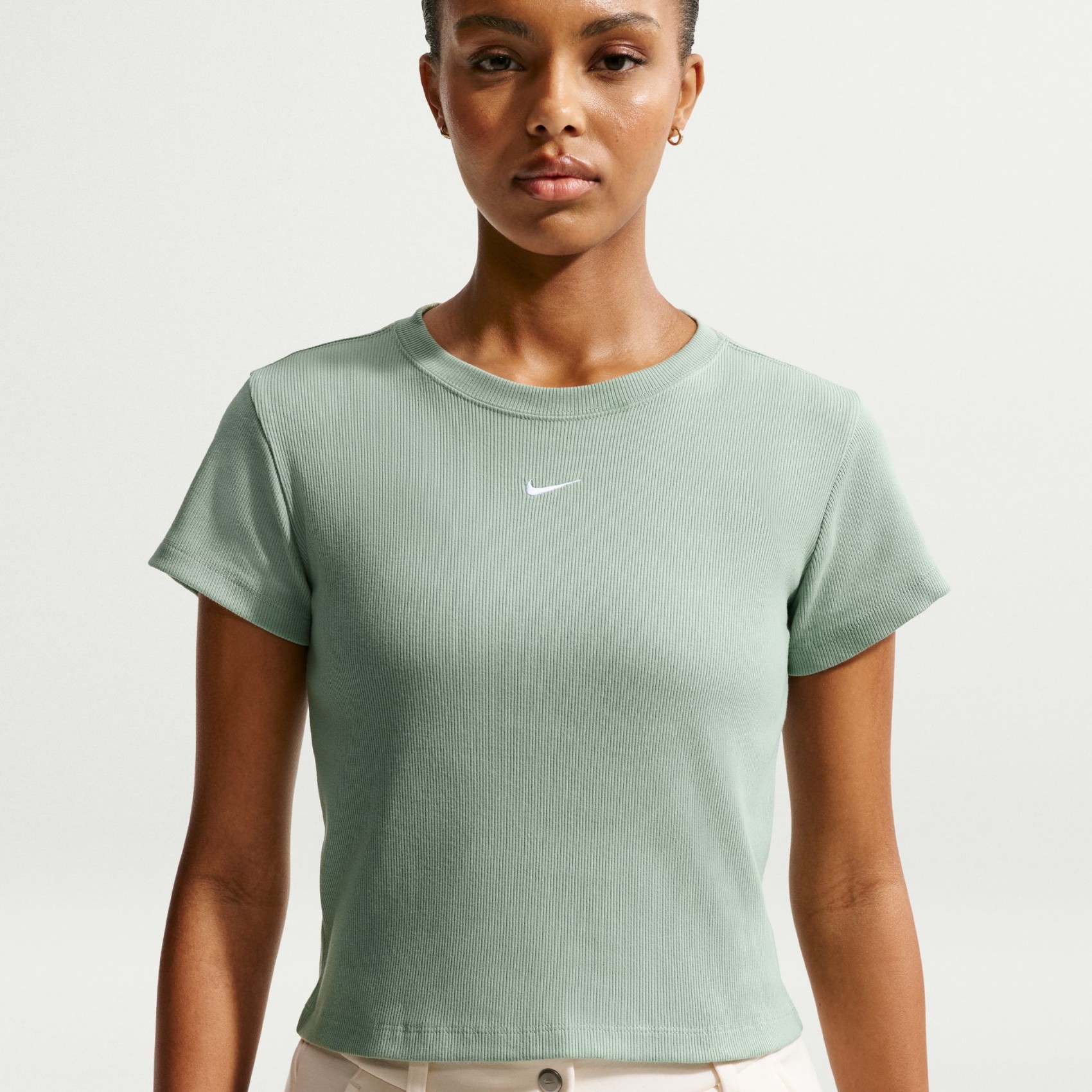 Nsw Rib Tight Ss Tee Kadın Tişört