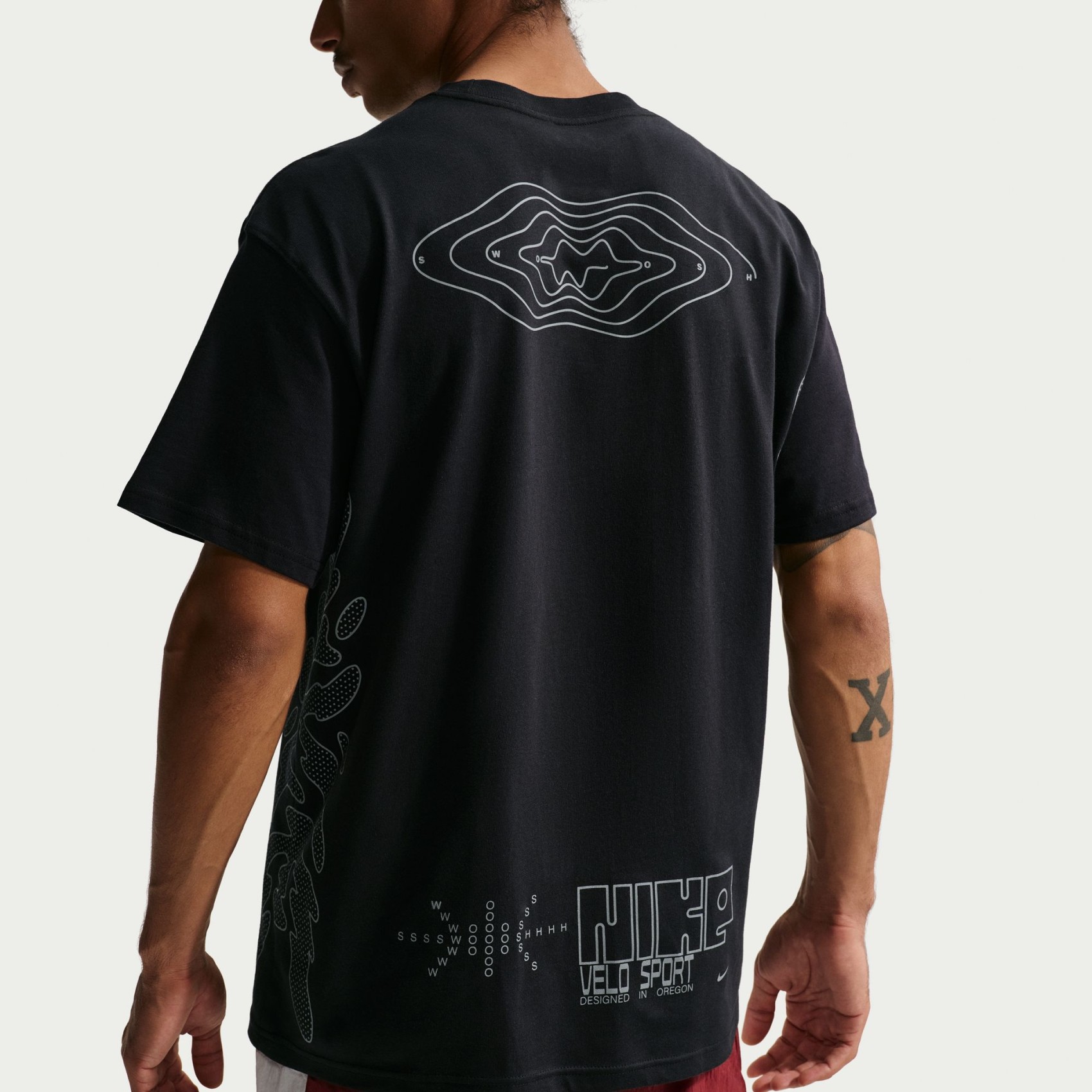 Nsw Tee Reflective Cycle Erkek Siyah Tişört