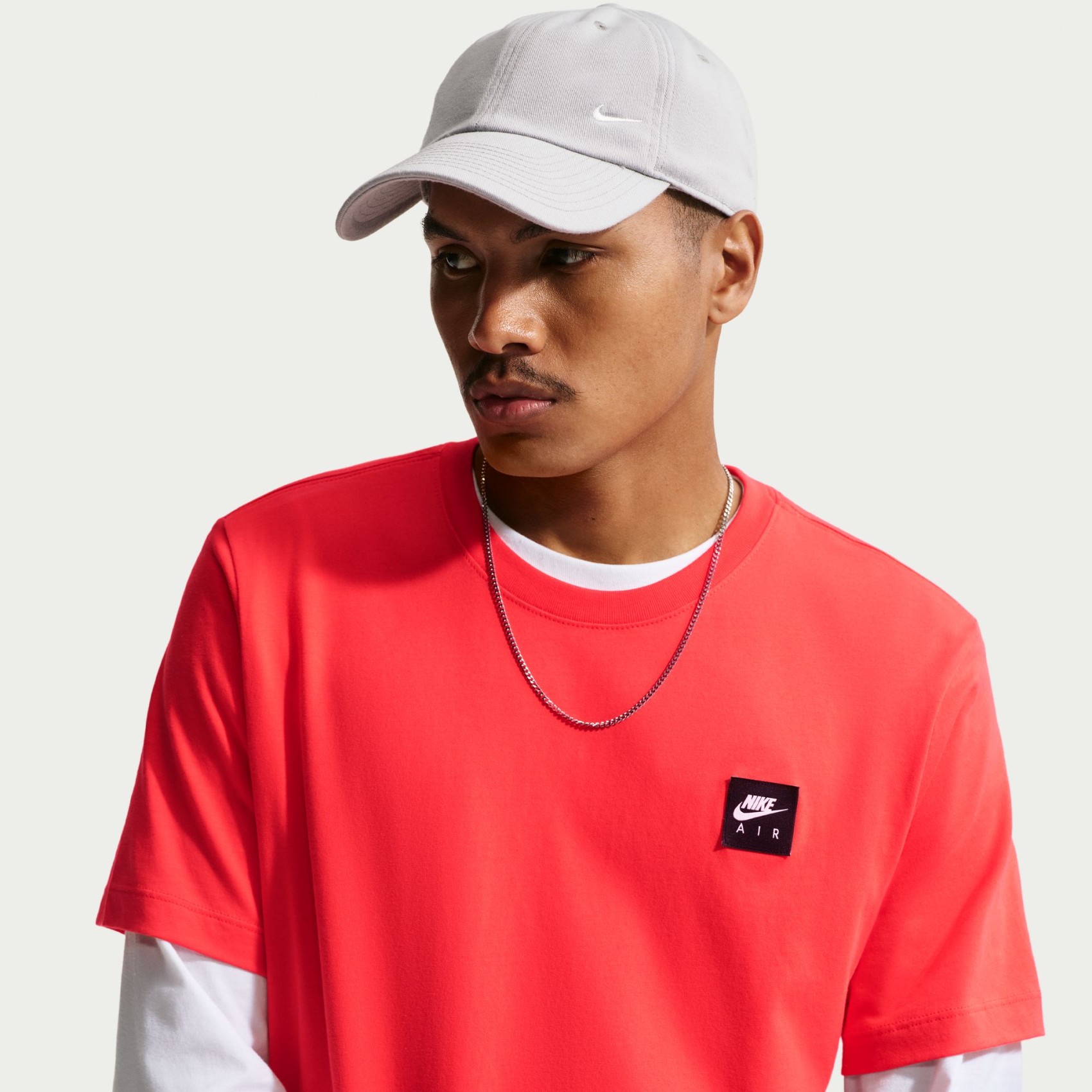 Nsw Tee Std Air Patch Erkek Kırmızı Tişört