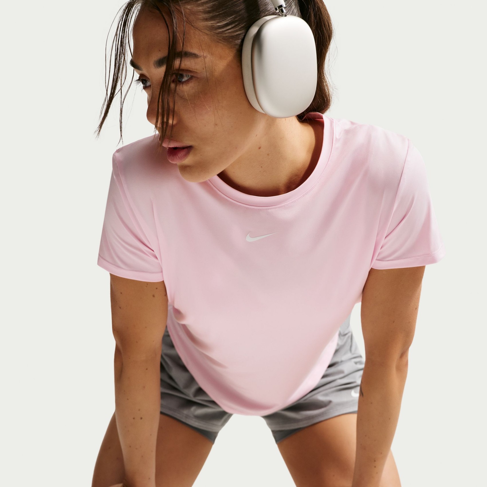 One Classic Dri-FIT Ss Top Kadın Pembe Tişört