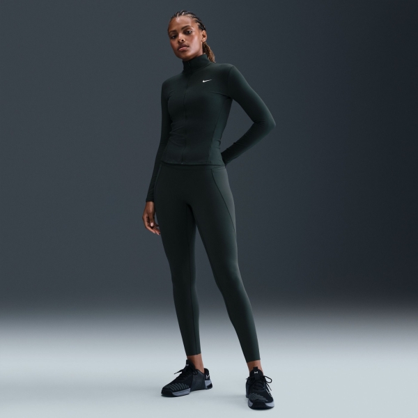 Nike One Dri-FIT FZ Fitted Jacket Kadın Yeşil Sweatshirt IM7046-390