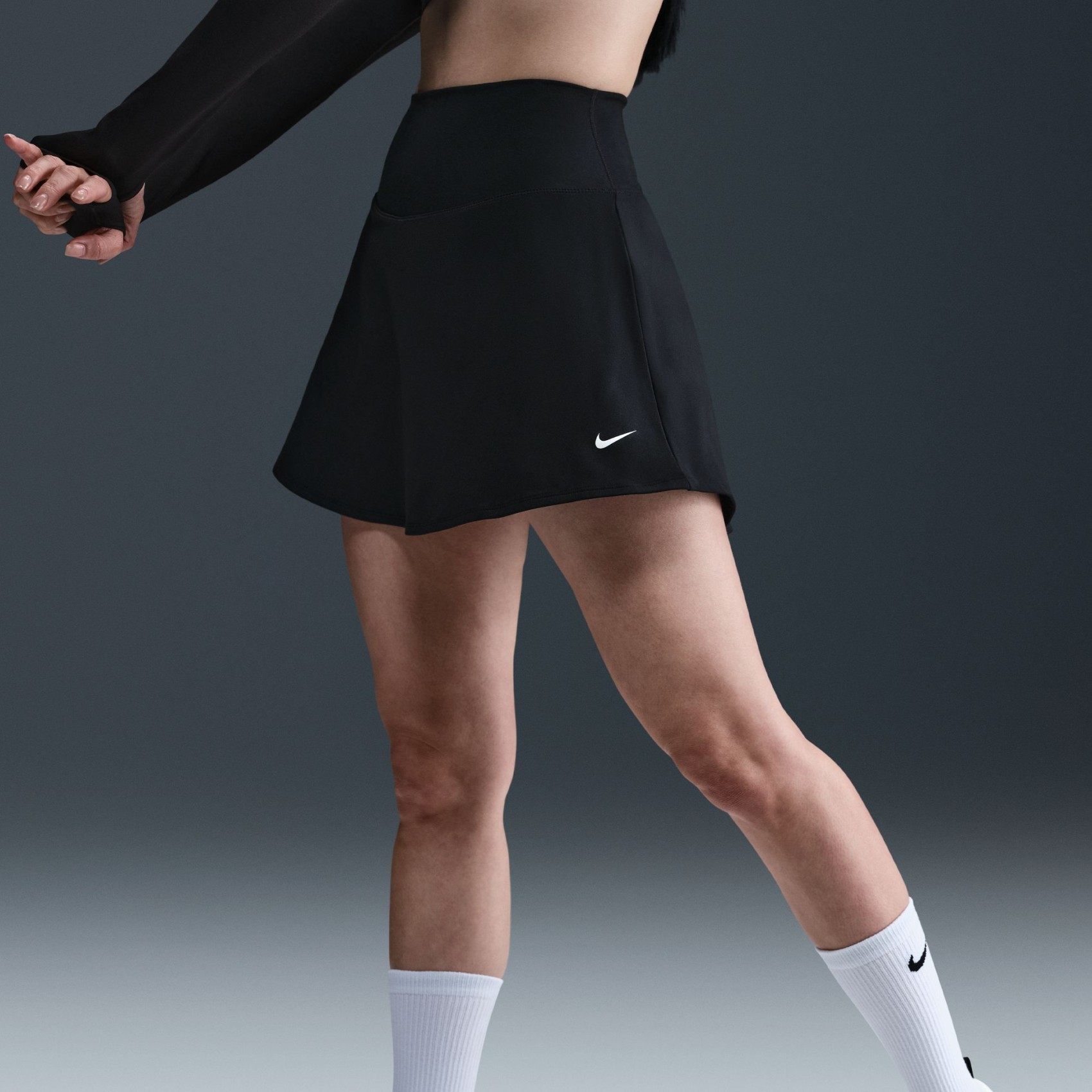 One Dri-FIT HR Skirt Kadın Siyah Etek