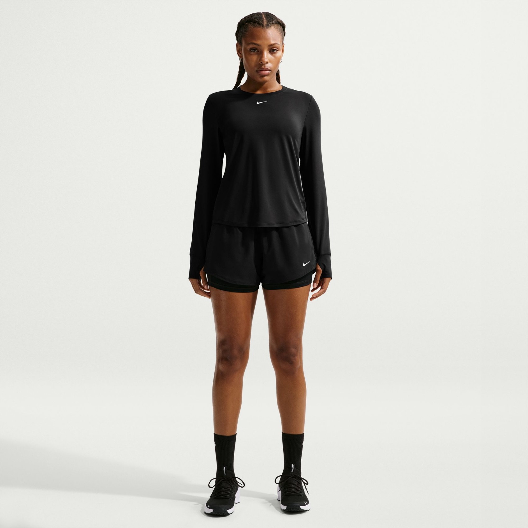 One Dri-FIT Mr 3" 2in1 Short Kadın Siyah Şort
