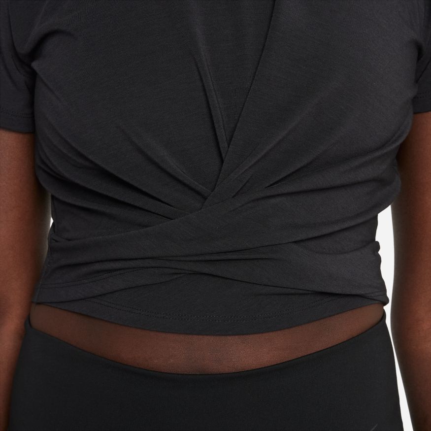 One Luxe Dri-FIT Short-Sleeve Standard Twist Top Kadın Tişört