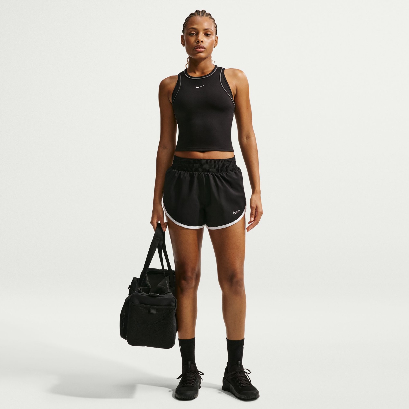 One Woven Short Kadın Siyah Şort