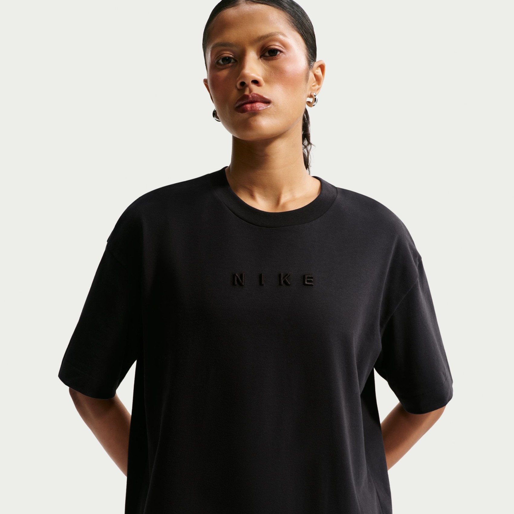Oversized SS Tee Relax Kadın Siyah Tişört