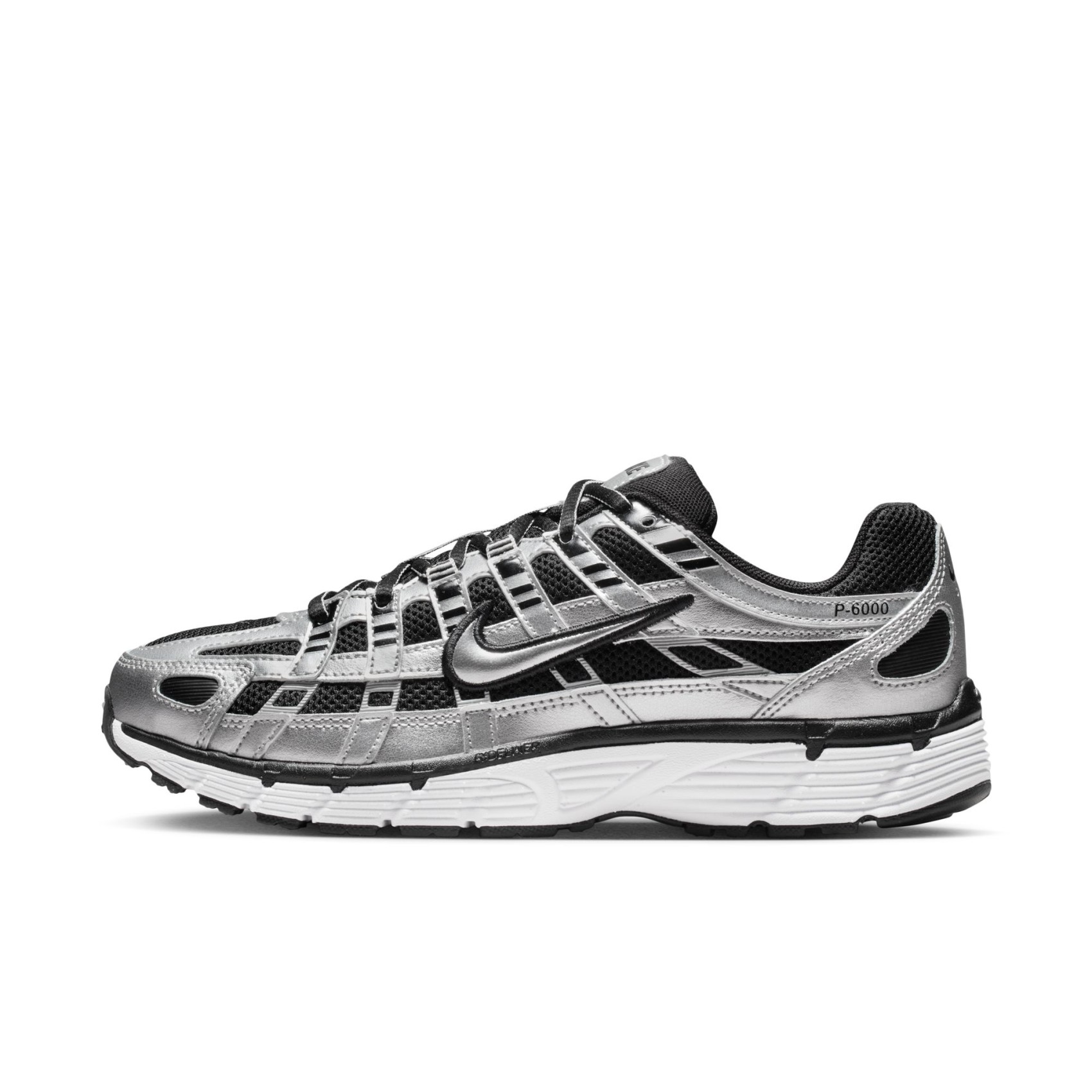 P-6000 'Metallic Silver Black' Kadın Sneaker Ayakkabı
