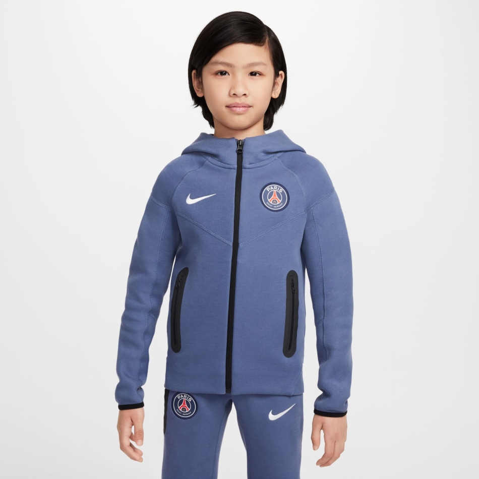 NIKE Paris Saint-Germain ハーフジップジャージ　キッズ Nike Paris Saint-Germain Tech Fleece FZ Çocuk Sweatshirt HJ6510-491