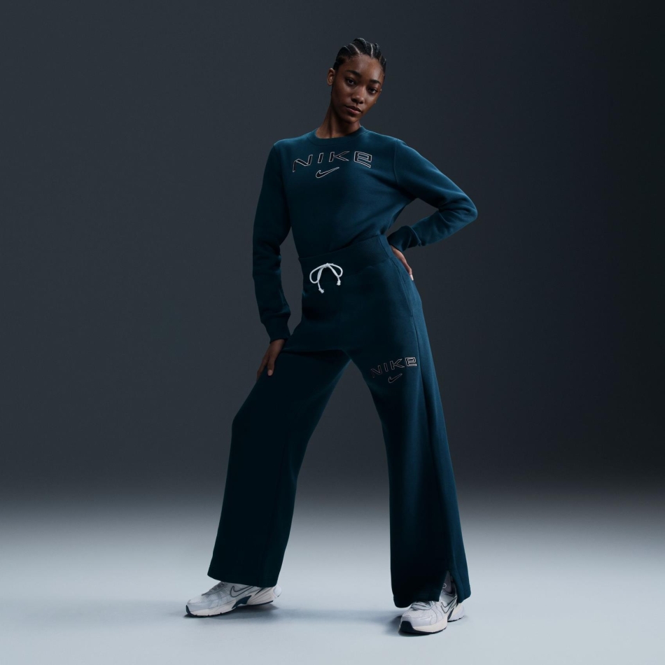 Nike Phoenix Fleece HR Logo Pant Wide Kadın Eşofman Altı FV7684-478