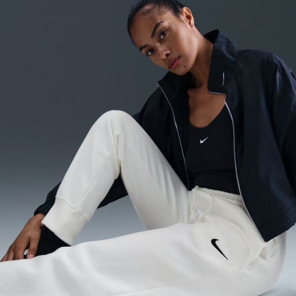 Nike Phoenix Fleece MR Pant Kadın Bej Eşofman Altı FZ7626-133