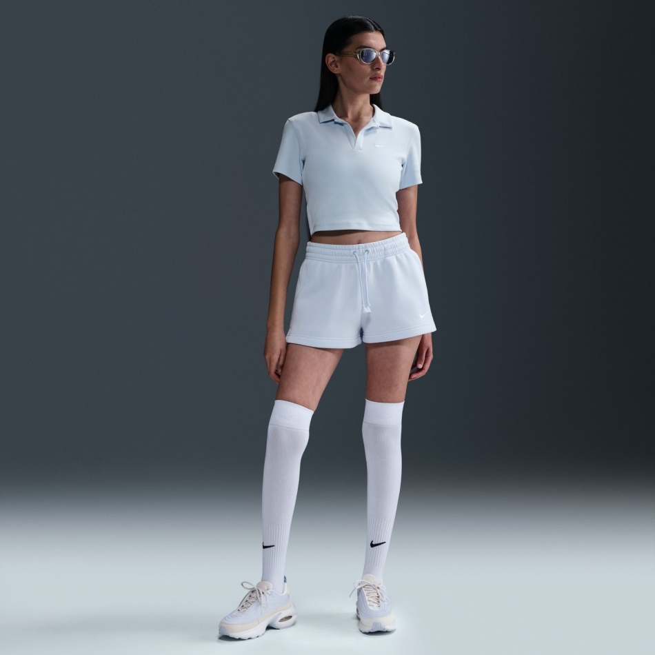 Nike Phoenix Fleece MR Short Kadın Mavi Şort IF2132-423