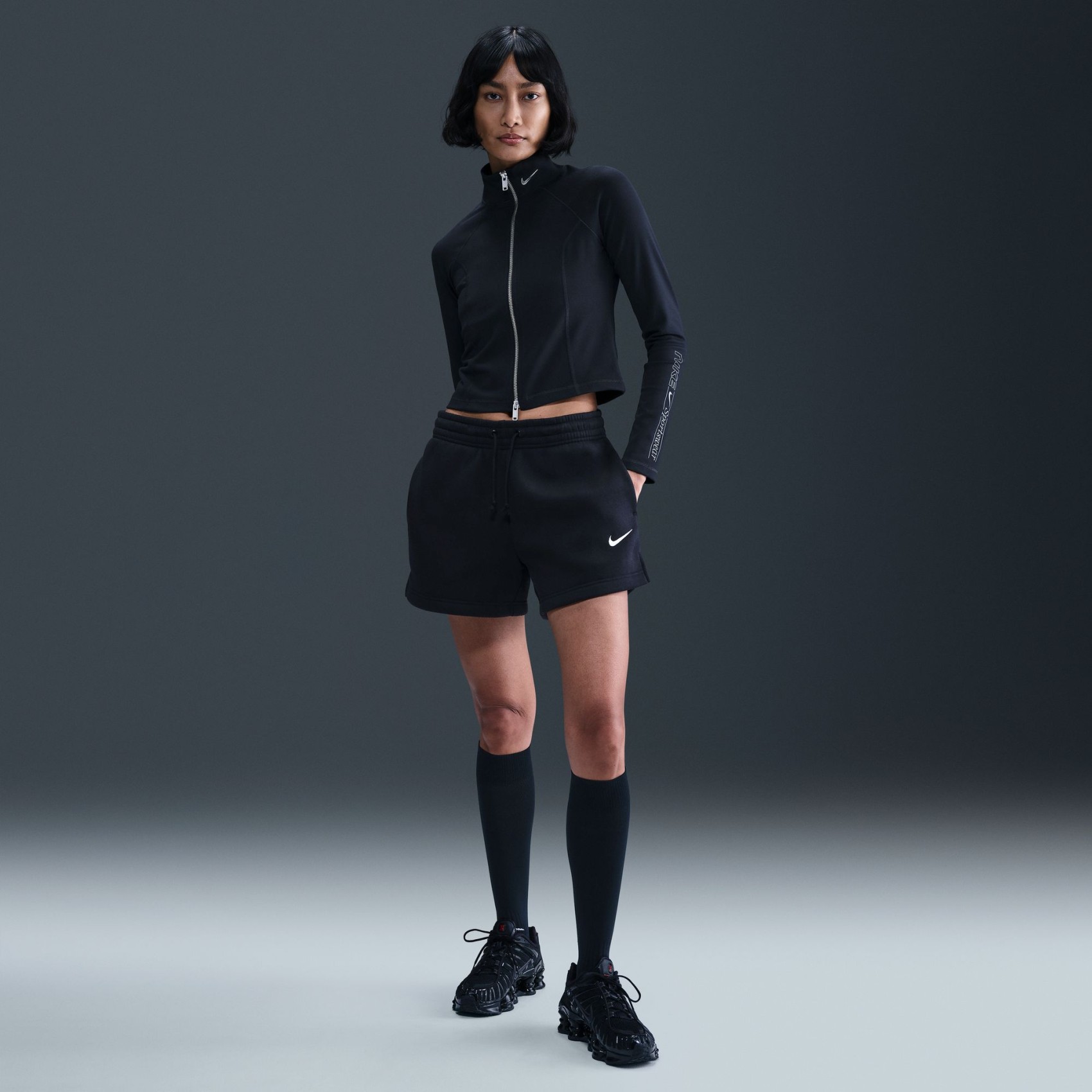 Phoenix Fleece Mr Std 4" Short Kadın Siyah Şort