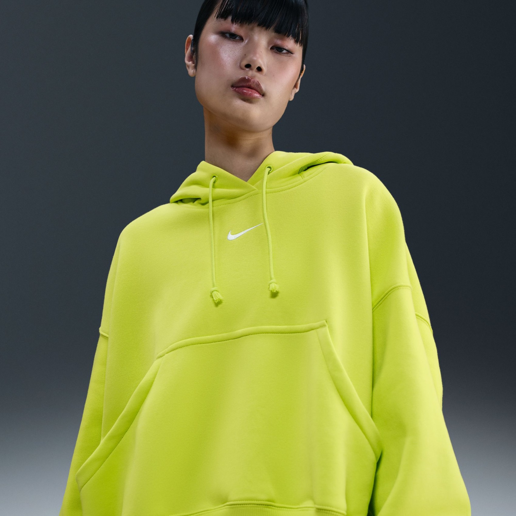 Phoenix Fleece Oos Po Hoodie Kadın Sarı Sweatshirt
