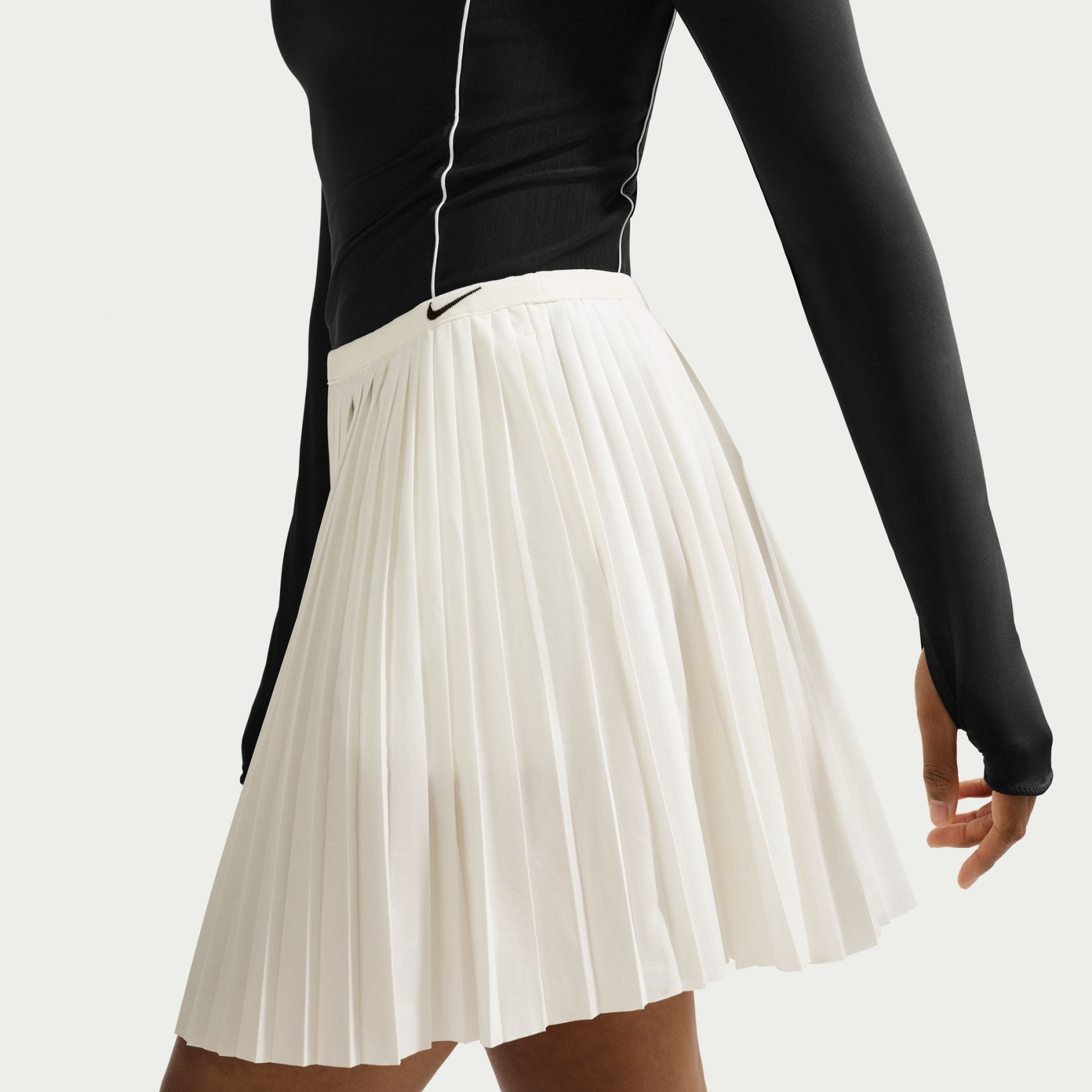 Pleated Skirt Kadın Bej Etek