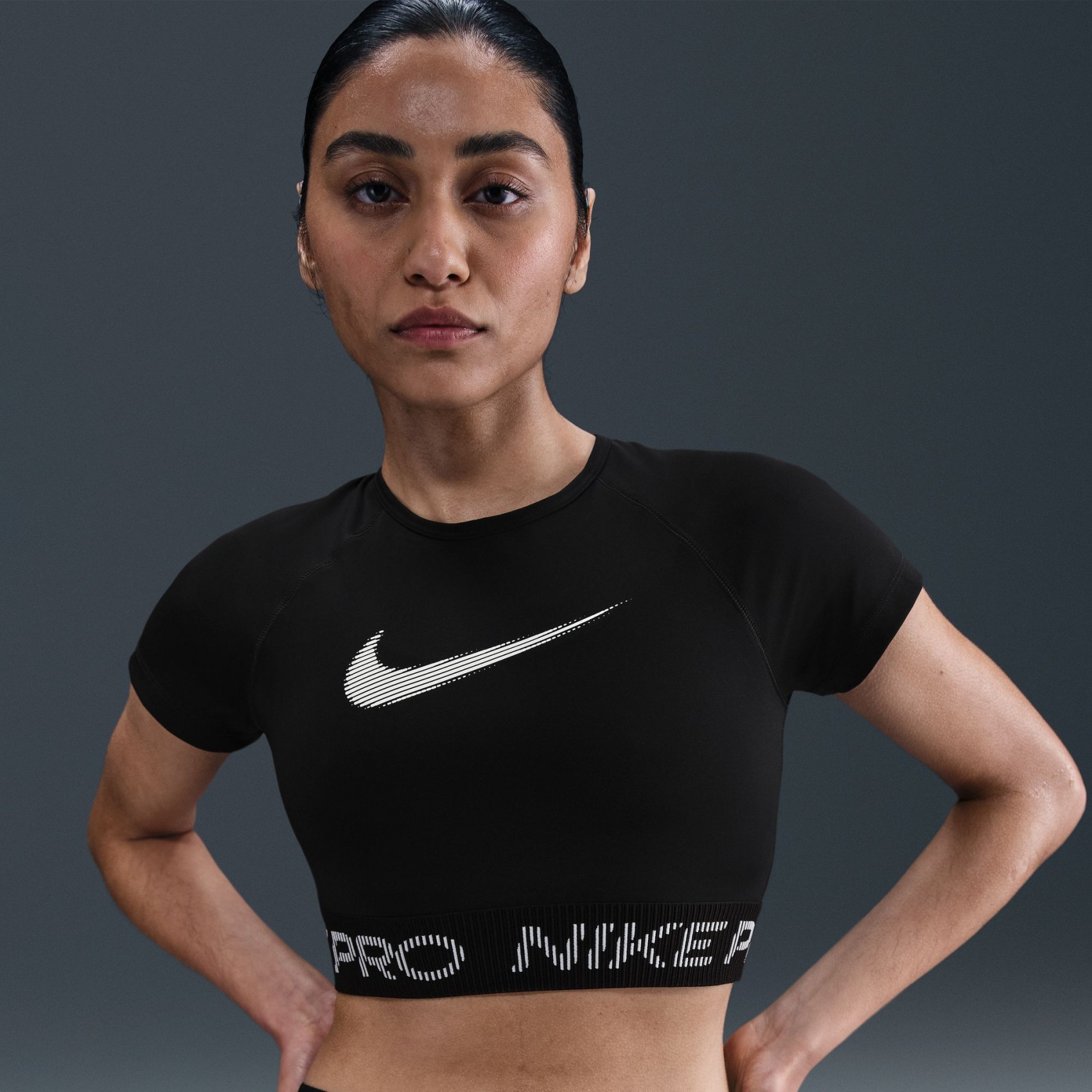 Nike Pro Dri-FIT SS Top TT Kadın Siyah Tişört