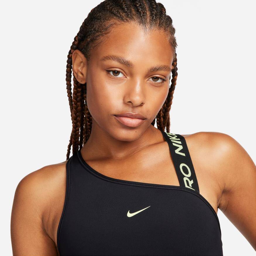 Nike Pro Dri Fit Swoosh Asymmetric Bra Kadın Sporcu Sütyeni