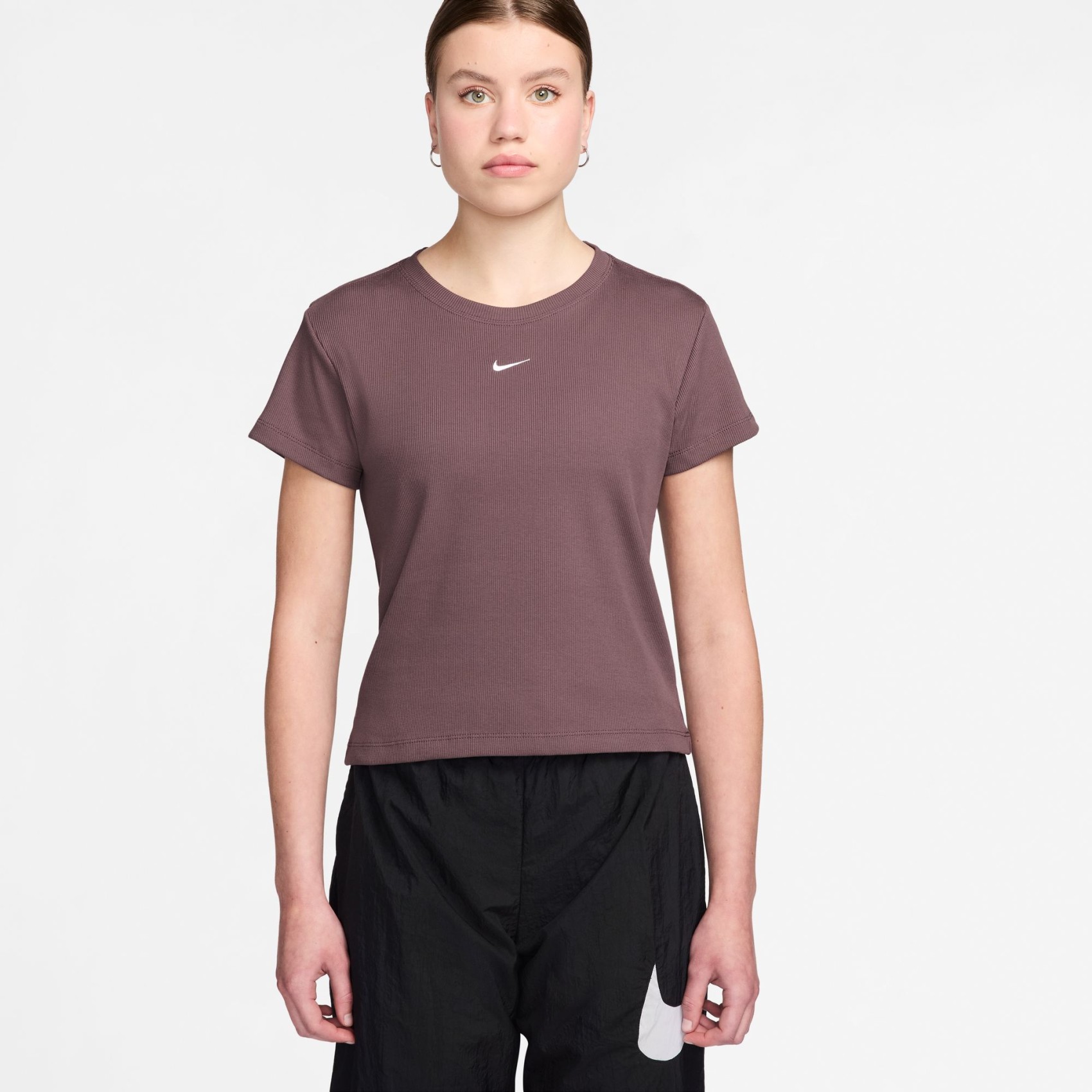 Rib Tight Ss Tee Kadın Tişört