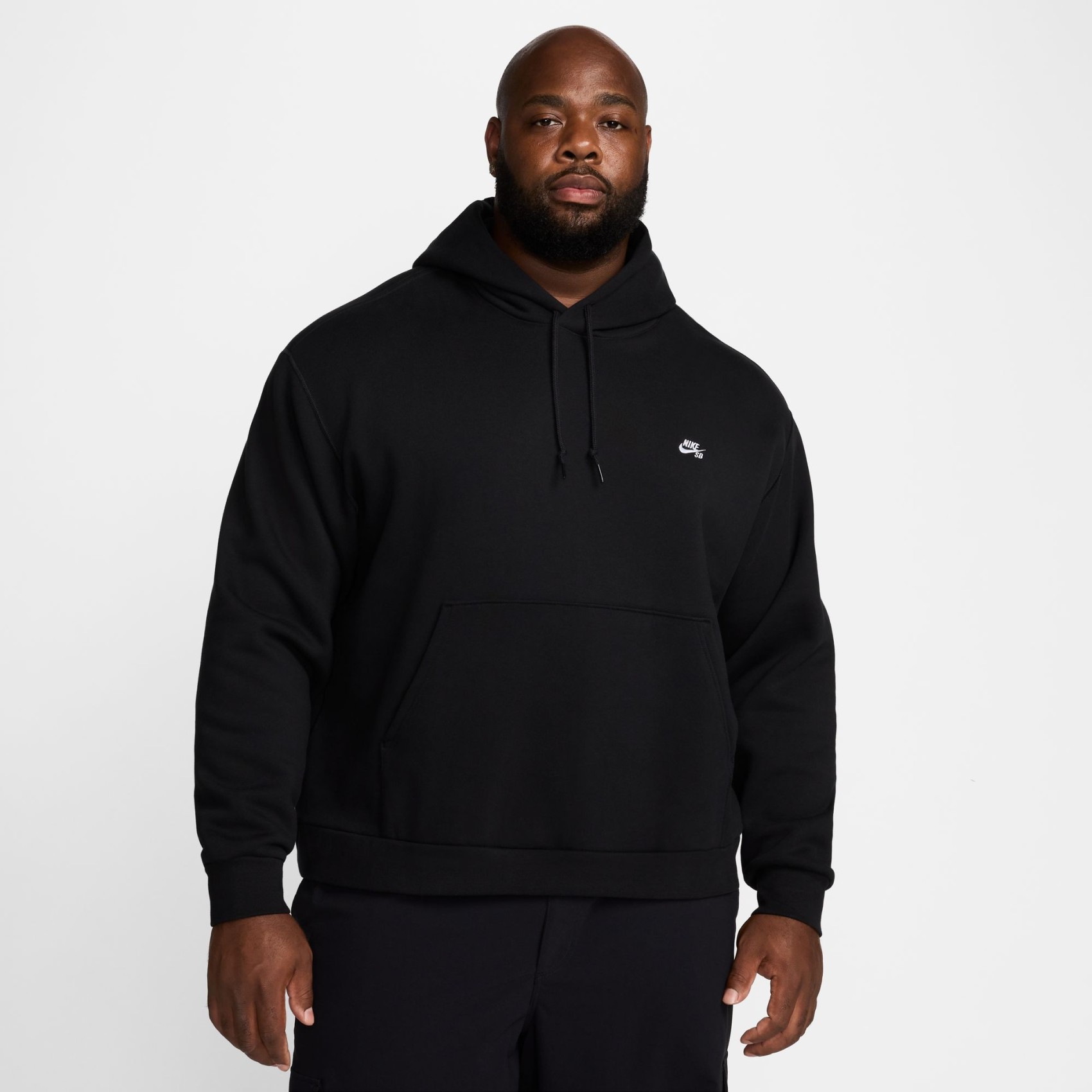 SB Fleece Po Hoodie Essential Logo Erkek Siyah Sweatshirt