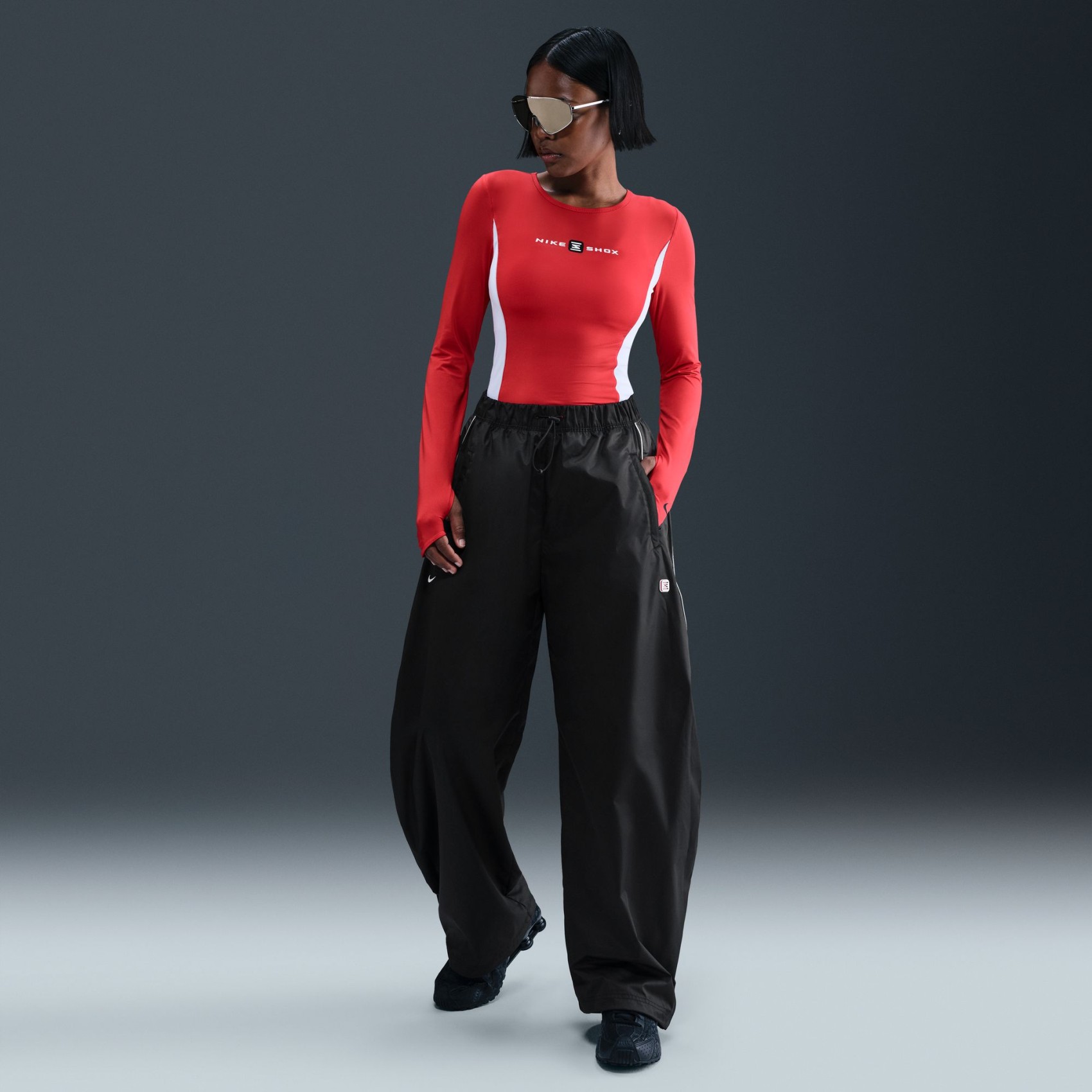 Shox Full Length Pant Kadın Dokuma Siyah Eşofman Altı