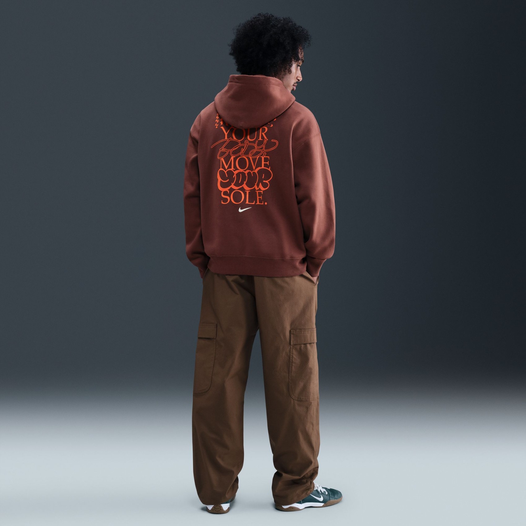 Solo Swoosh Fleece Erkek Kahverengi Sweatshirt