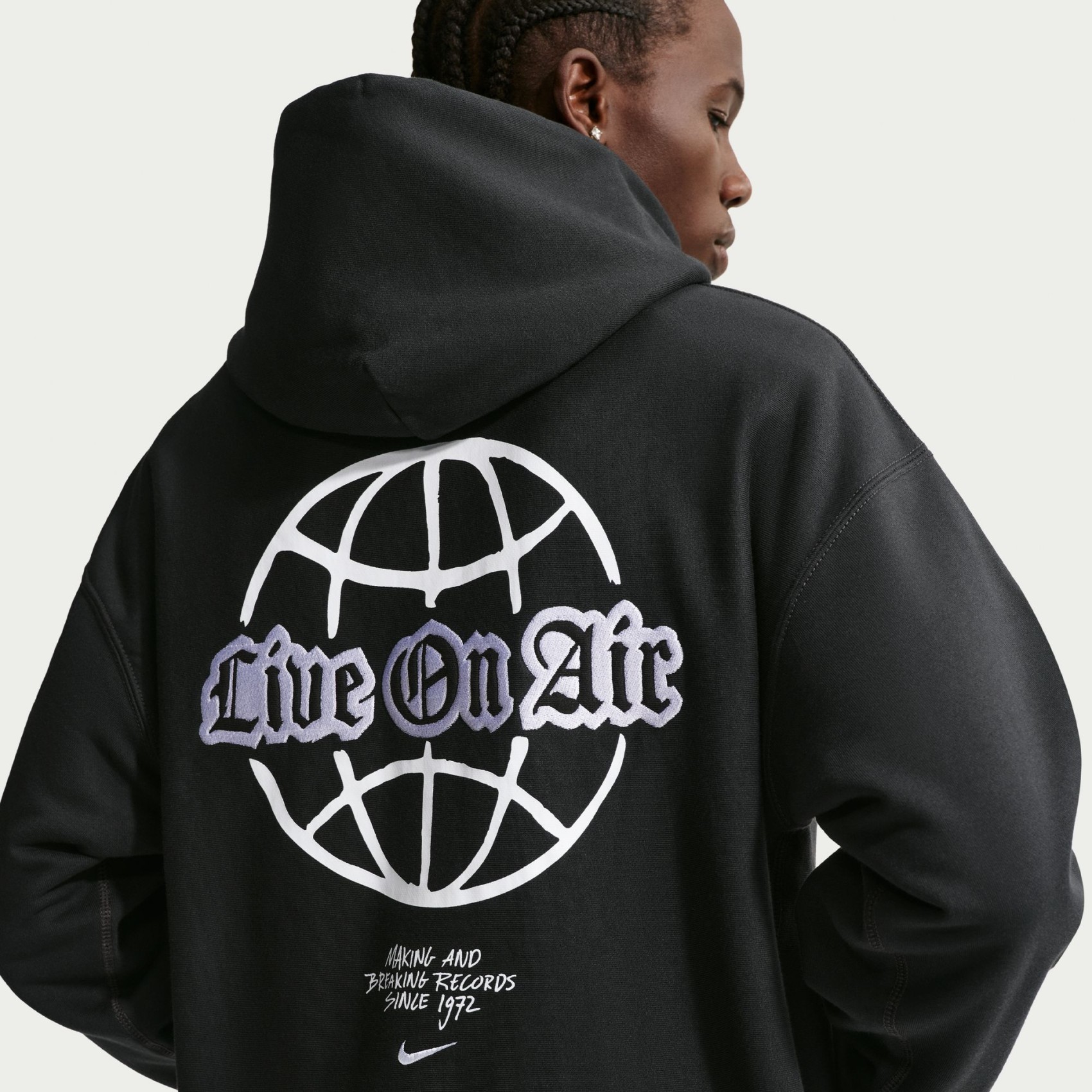 Solo Swoosh Fleece Hoodie Gpx Erkek Siyah Sweatshirt