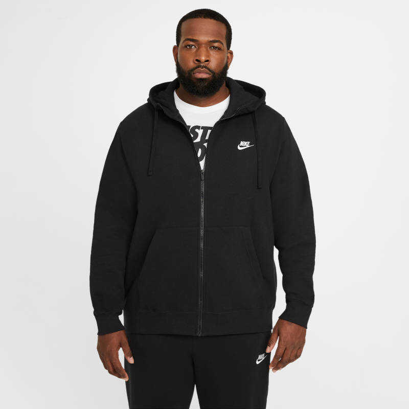 Nike Sportswear Club Full Zip Brushed-Back Erkek Sweatshirt