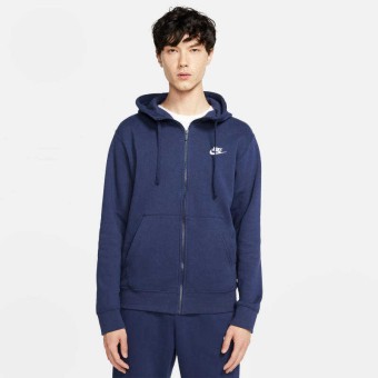 Nike Sportswear Club Full Zip Brushed-Back Erkek Sweatshirt