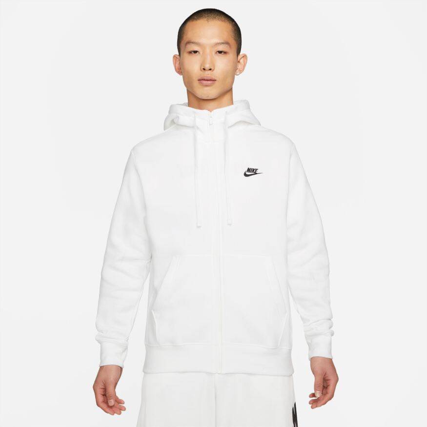 NIKE Nike Sportswear Club Hoodie Full Zip Brushed-Back Erkek Sweatshirt NIKE Nike Sportswear Club Hoodie Full Zip Brushed-Back Erkek Sweatshirt