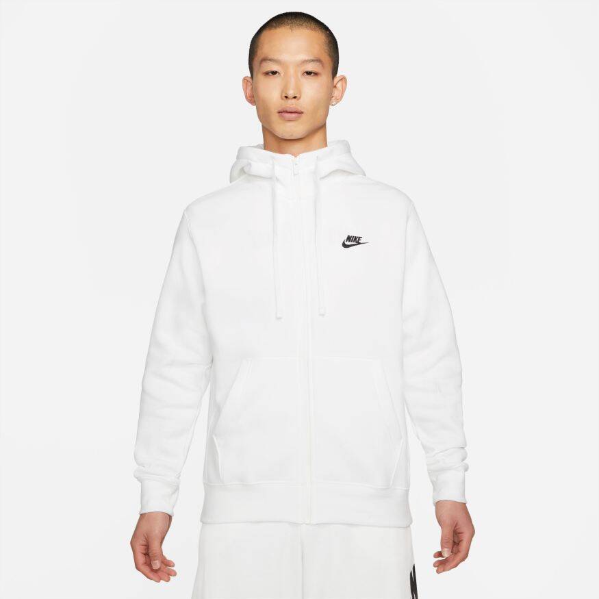 Nike Sportswear Club Hoodie Full Zip Brushed-Back Erkek Sweatshirt