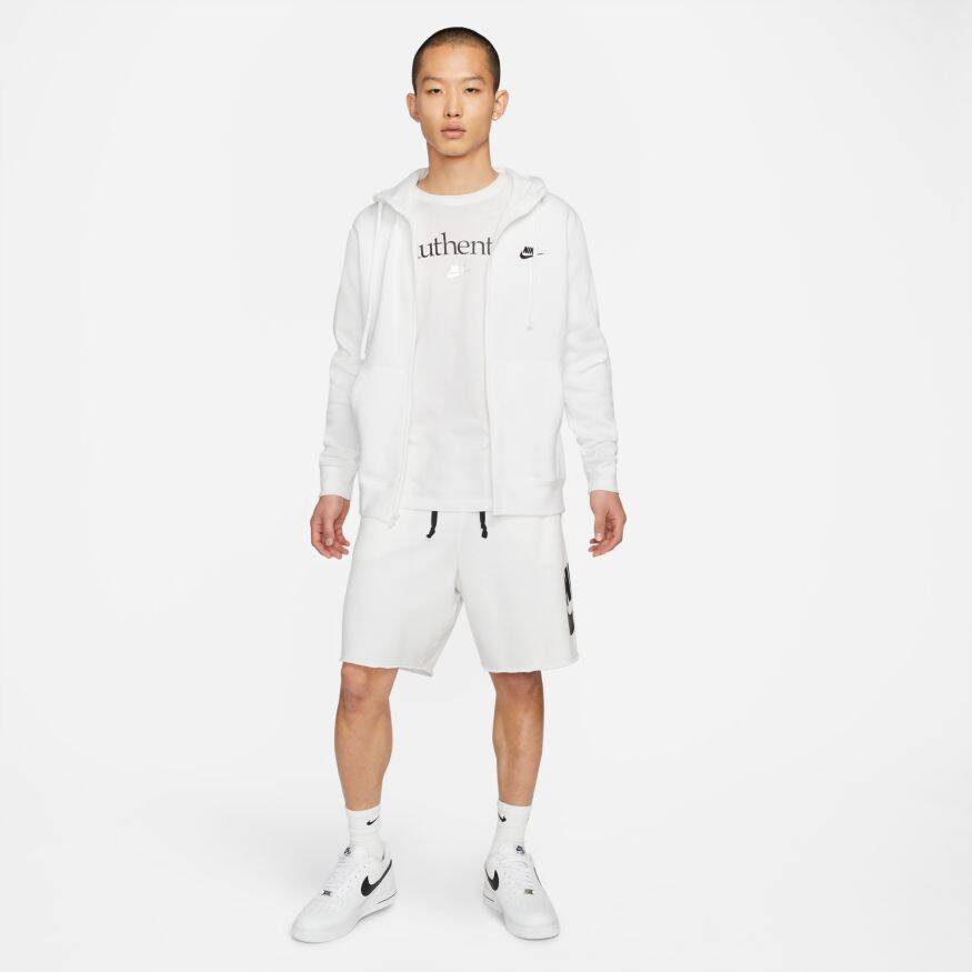 Nike Sportswear Club Hoodie Full Zip Brushed-Back Erkek Sweatshirt