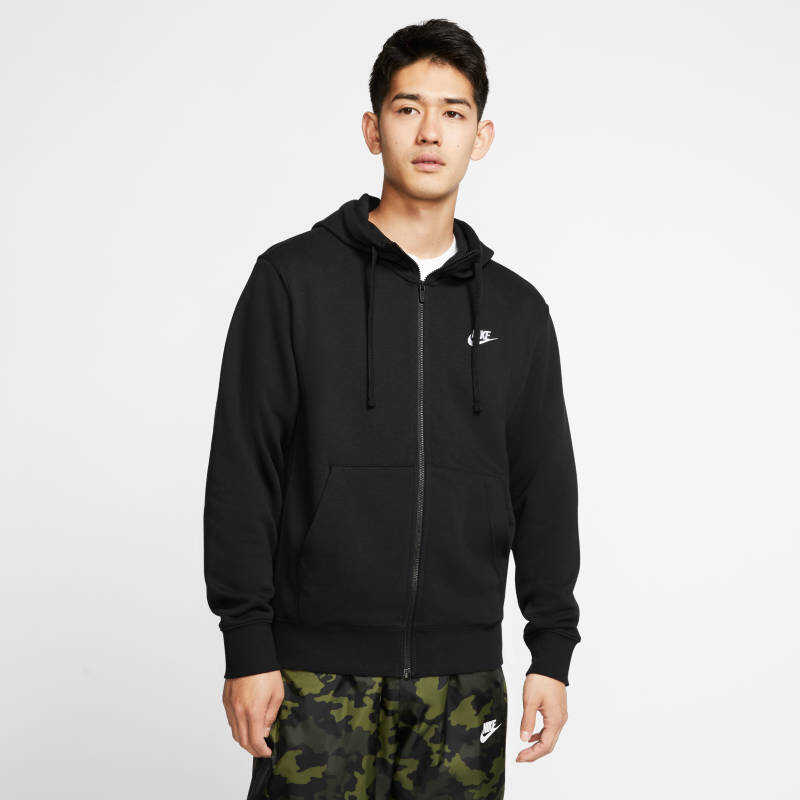 NIKE Nike Sportswear Club Hoodie Full-Zip French Terry Erkek Sweatshirt NIKE Nike Sportswear Club Hoodie Full-Zip French Terry Erkek Sweatshirt