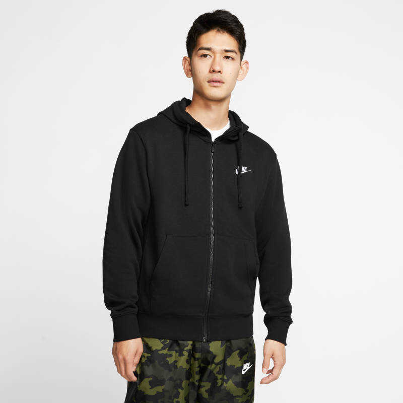 Nike Sportswear Club Hoodie Full-Zip French Terry Erkek Sweatshirt