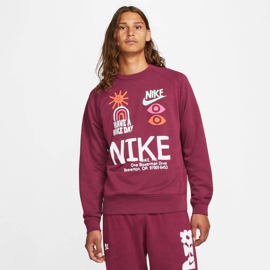 NIKE Nike Sportswear Hbr-S French Terry Crew Erkek Sweatshirt NIKE Nike Sportswear Hbr-S French Terry Crew Erkek Sweatshirt