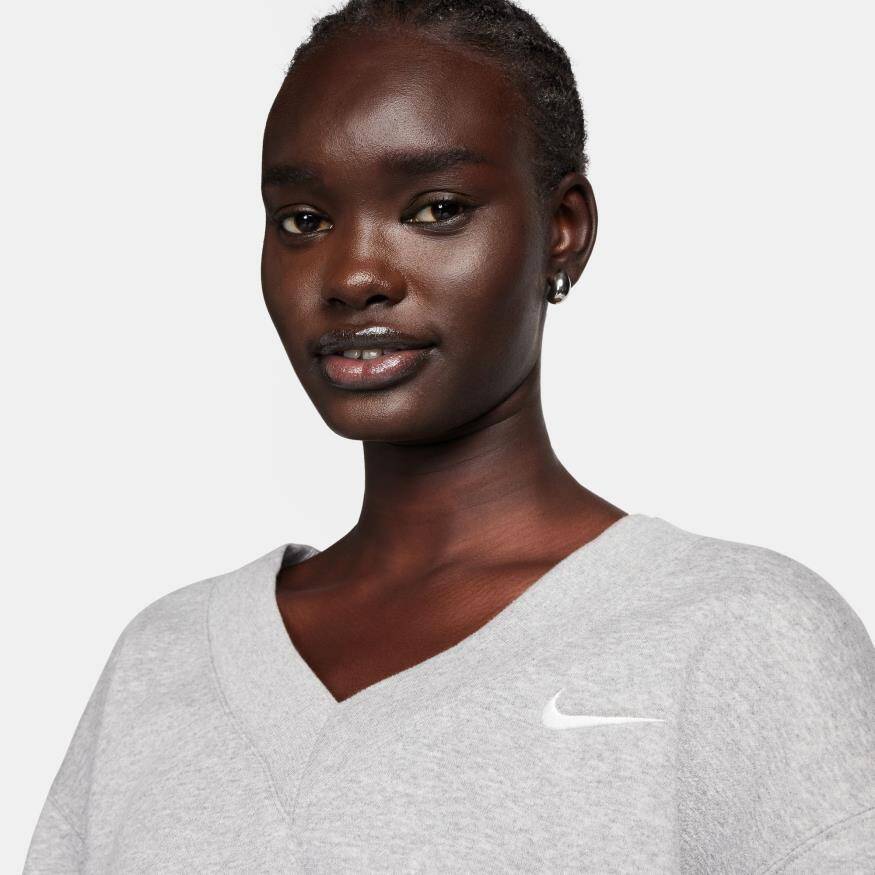 Nike Sportswear Phoenix Fleece Crew Vneck Kadın Sweatshirt