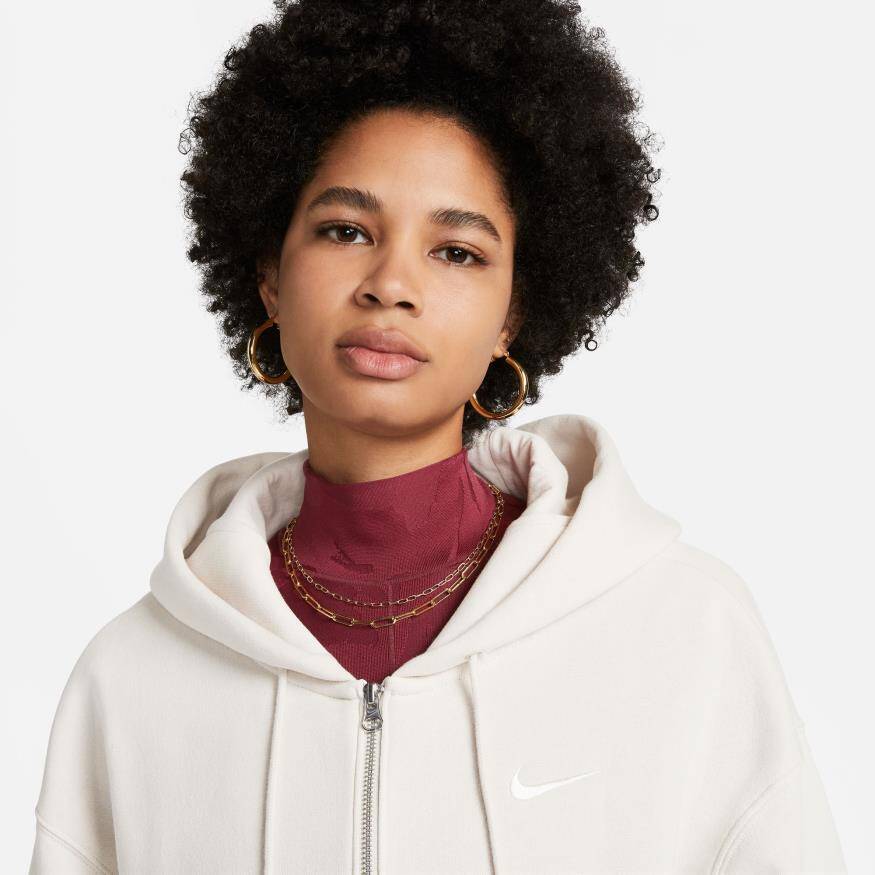 Nike Sportswear Phoenix Fleece Full-Zip Oversize Hoodie Kadın Sweatshirt