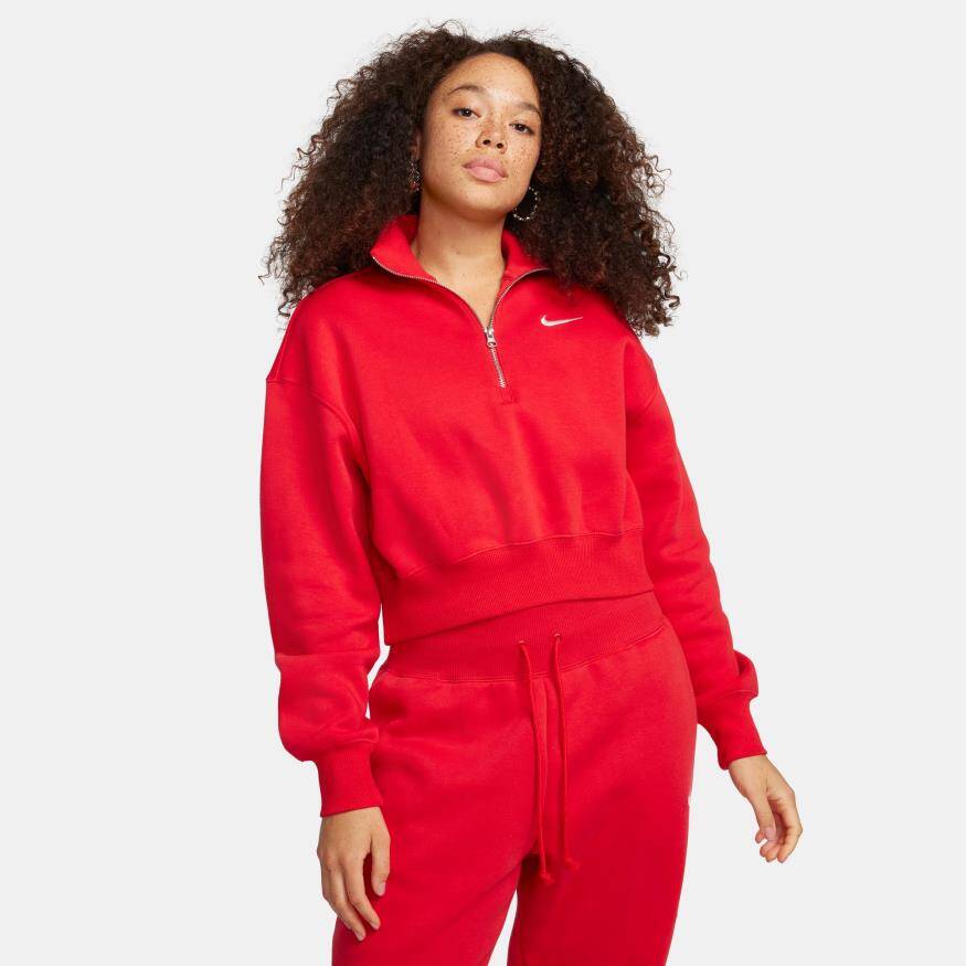 Nike Sportswear Phoenix Fleece Qz Crop Kadın Sweatshirt
