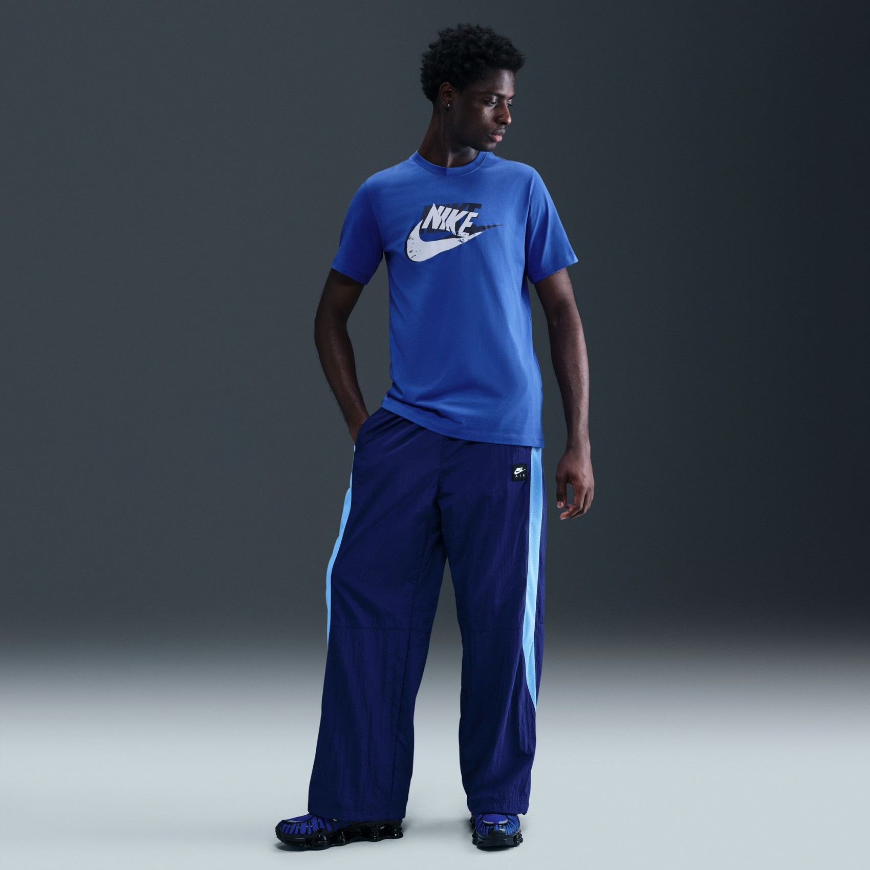 Nike Sportswear Tee Futura Erkek Mavi Tişört