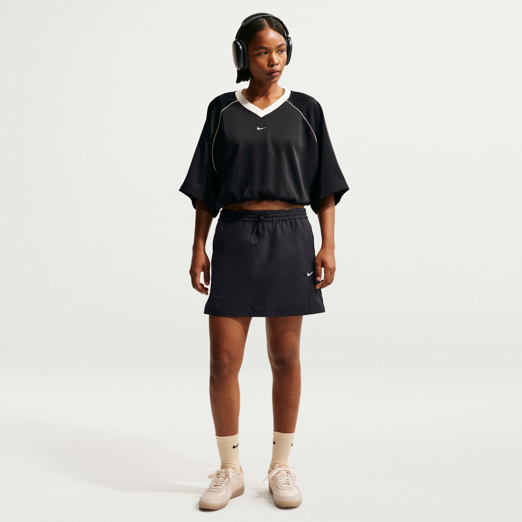 Street Mr Mini Skirt Kadın Siyah Mini Etek