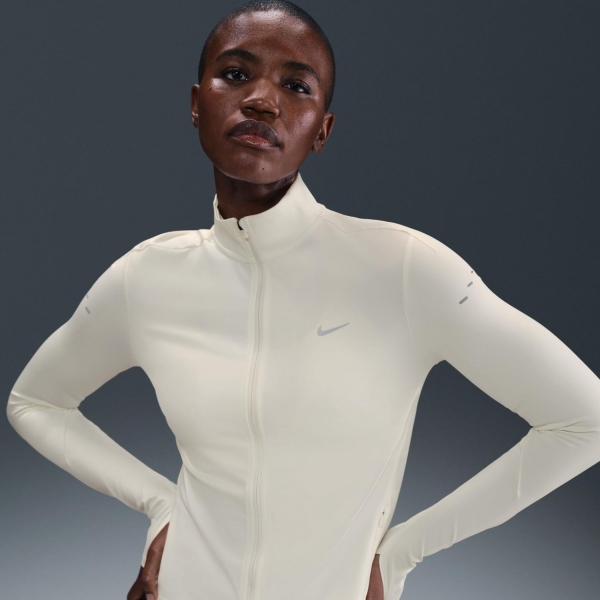 Nike Swift Dri-FIT FZ Midlayer Kadın Bej Sweatshirt IB1998-133