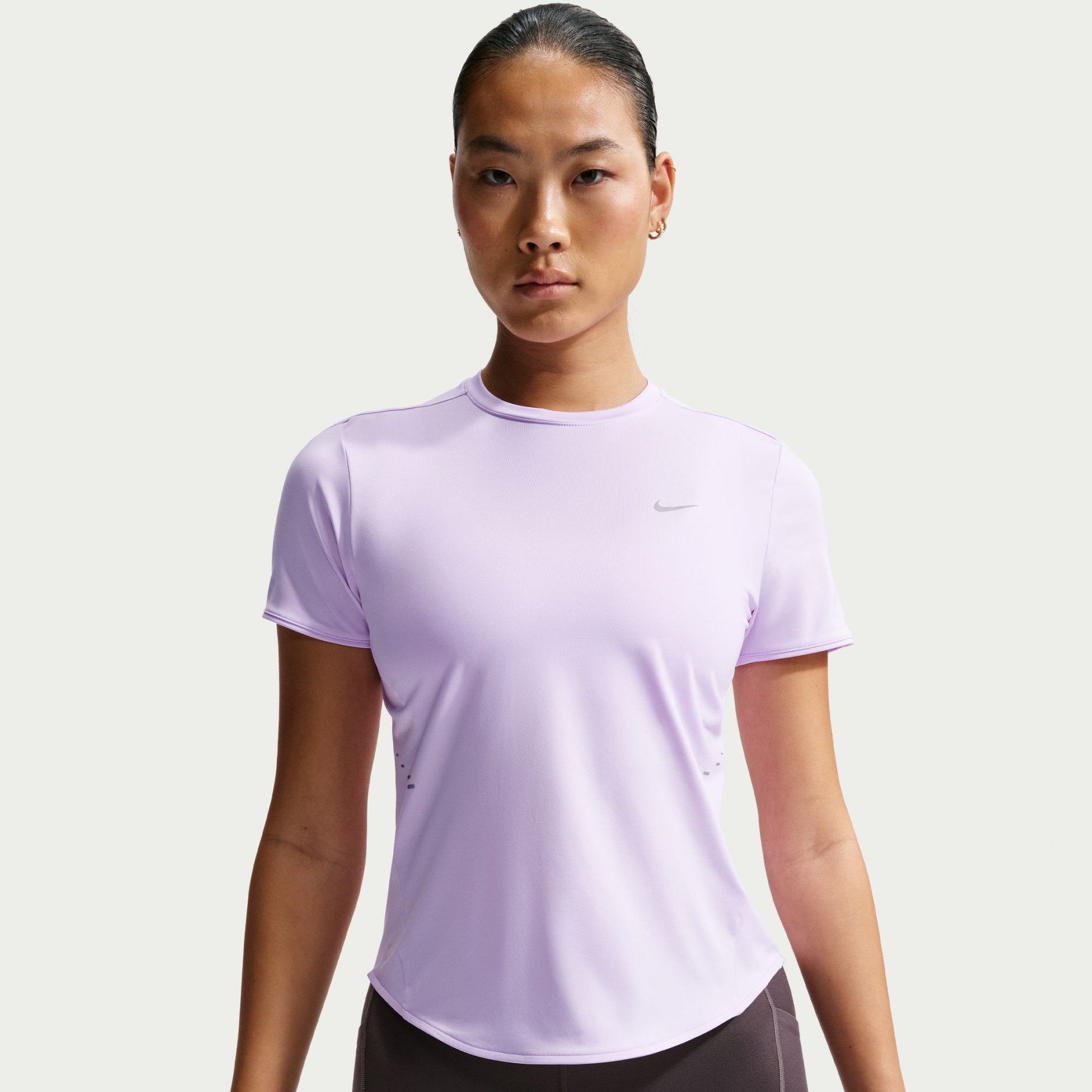 Swift Dri-FIT Ss Top Kadın Mor Tişört