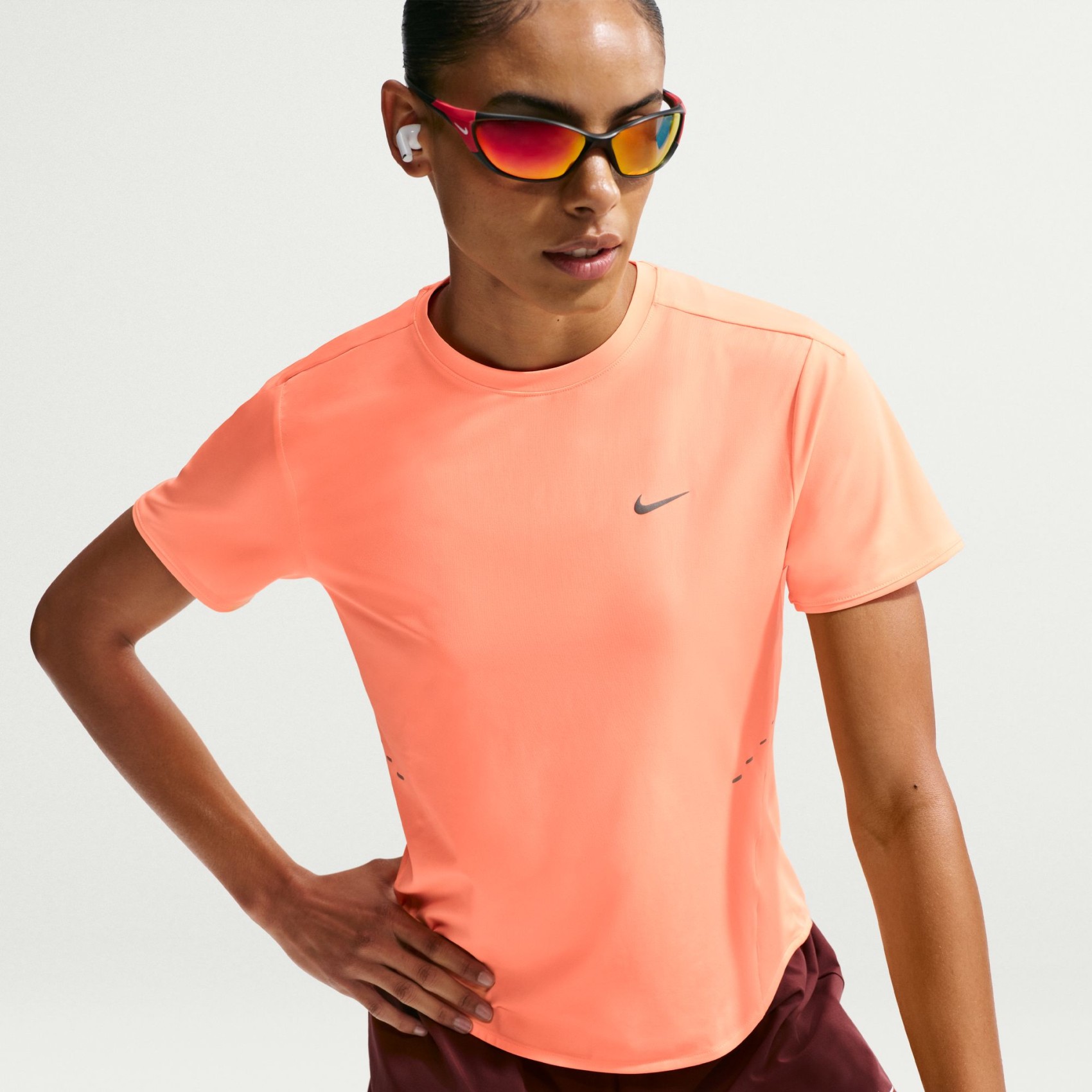 Swift Dri-FIT Ss Top Kadın Turuncu Tişört