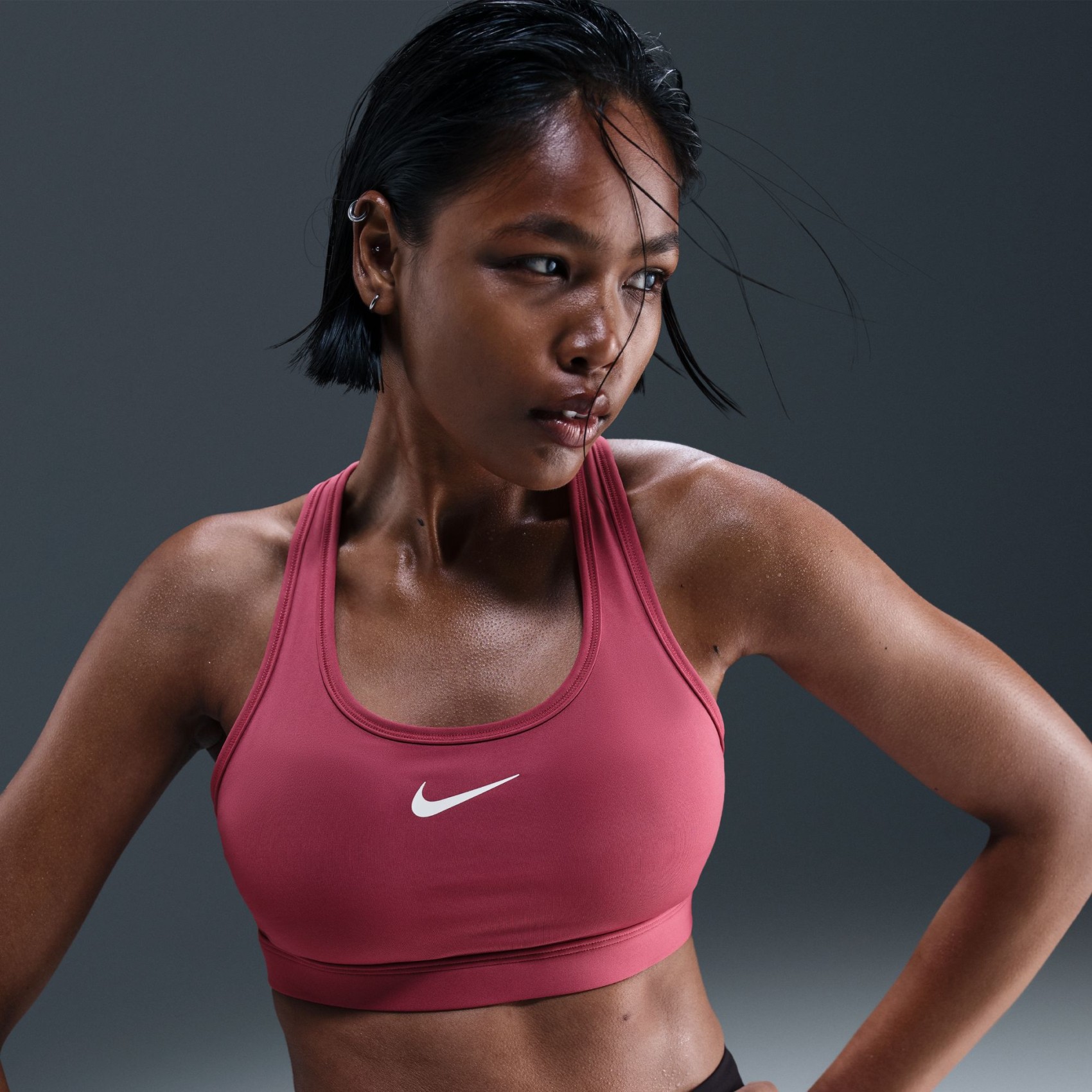 Swoosh Medium Support Bra Pedli Kadın Sporcu Sütyeni