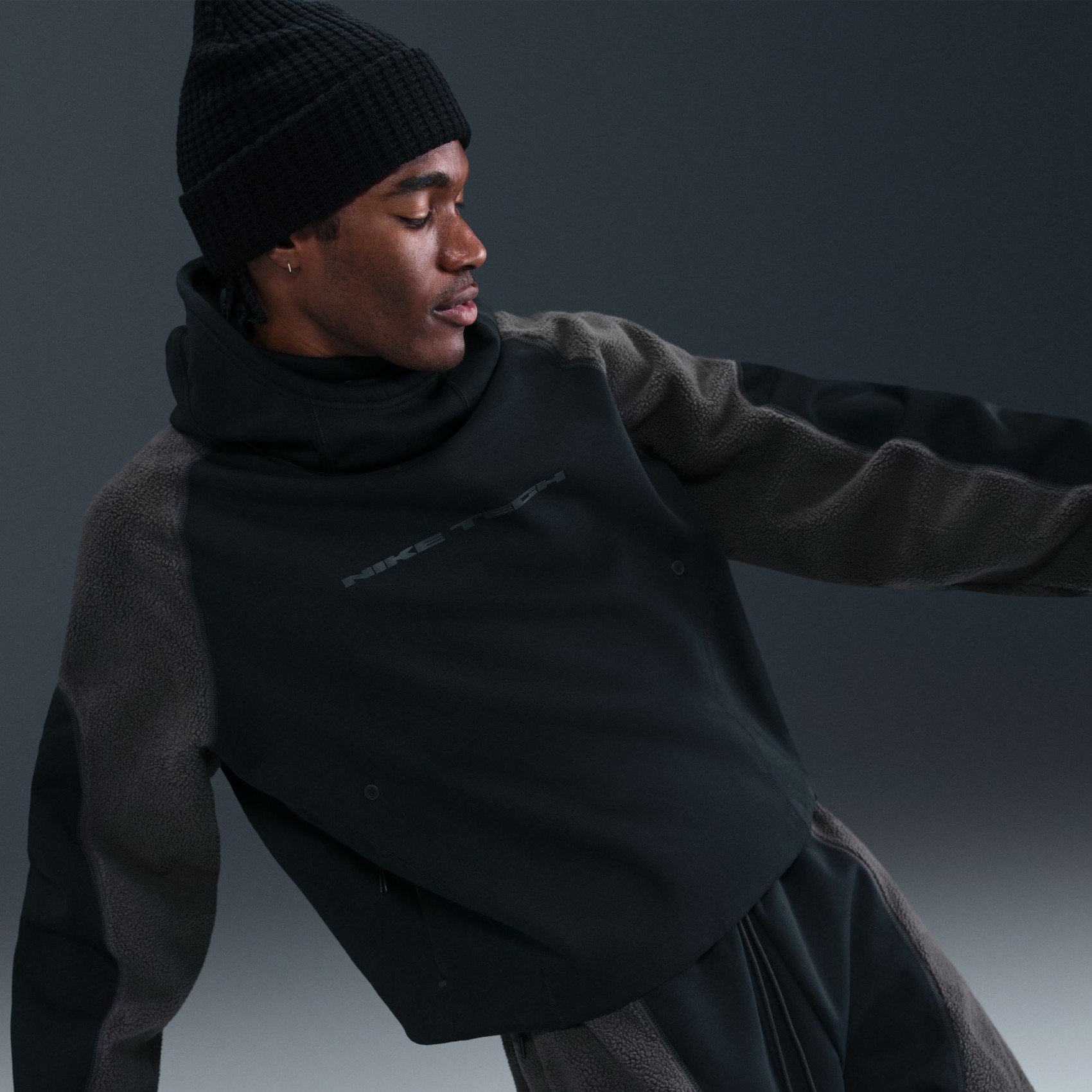 Tech Boreas Therma-FIT Hoodie Erkek Siyah Sweatshirt