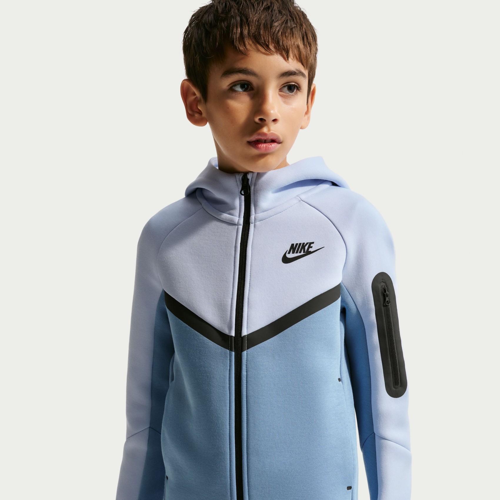 Tech Fleece Fz Çocuk Mavi Sweatshirt