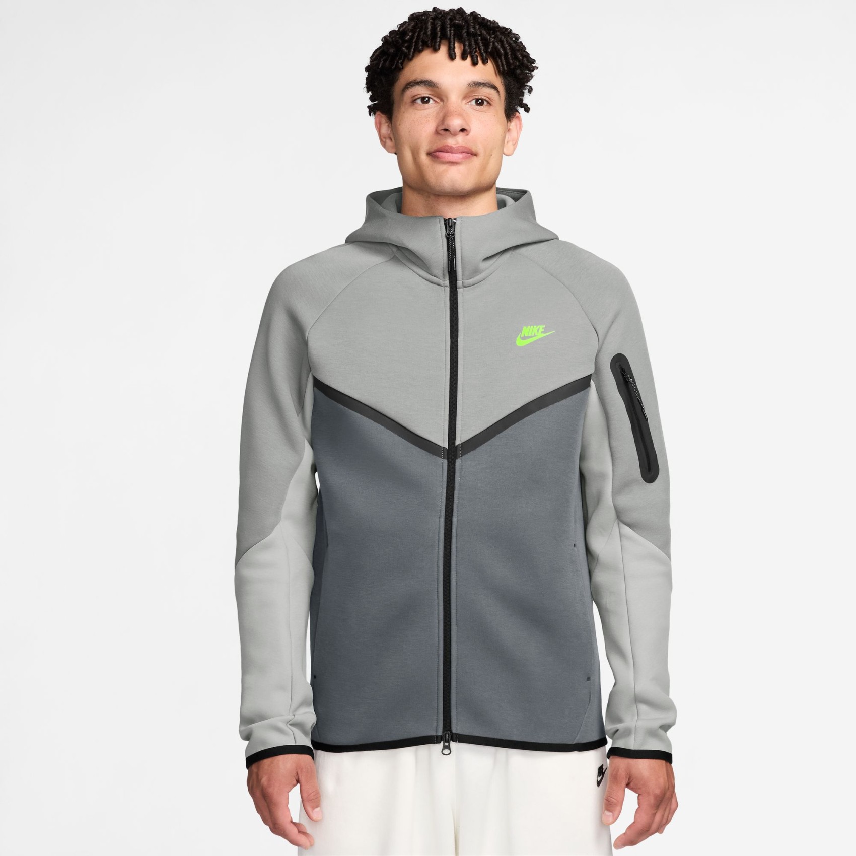 Tech Fleece Fz Wr Hoodie Erkek Gri Sweatshirt