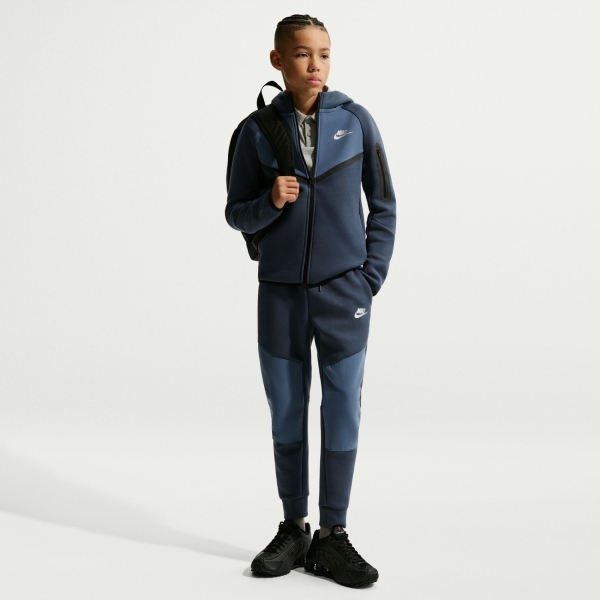 Nike Tech Fleece Mix Fz Çocuk Mavi Sweatshirt IO1285-437