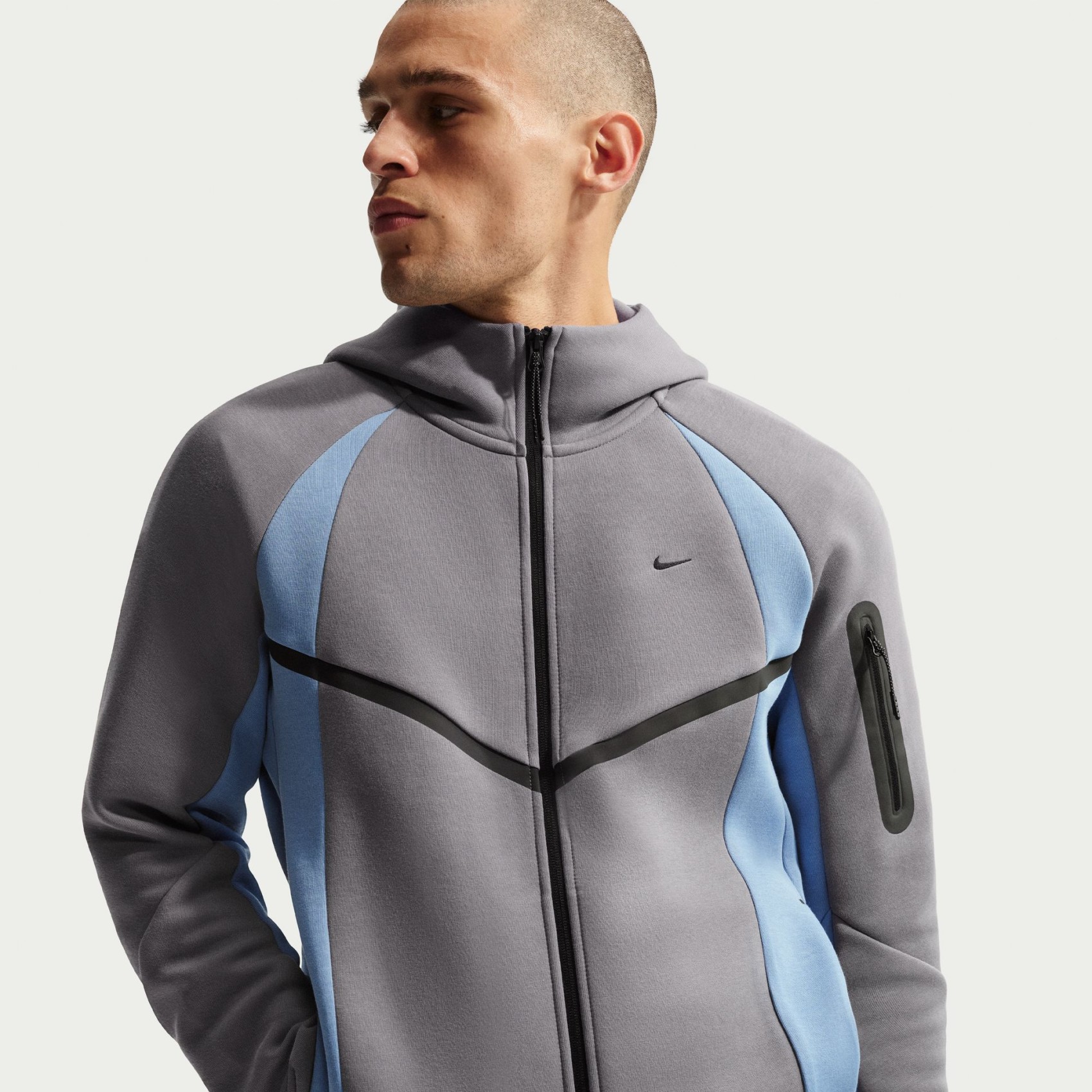 Tech Fleece Pro Windrunner Fz Jacket Erkek Gri Sweatshirt