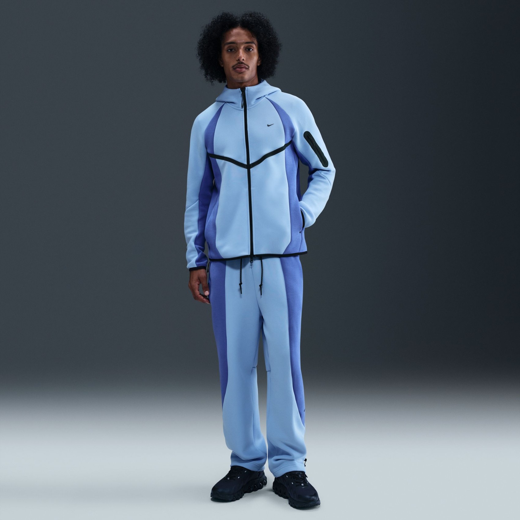 Tech Fleece Pro Windrunner FZ Jacket Erkek Mavi Sweatshirt