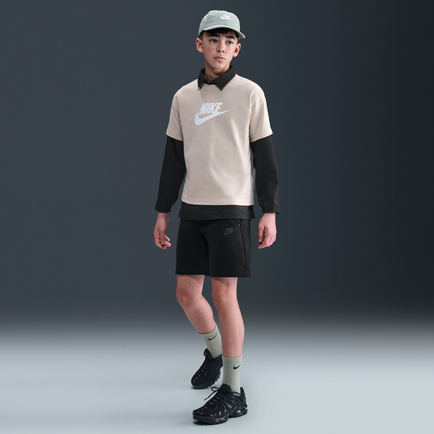 Tech Fleece Short Çocuk Siyah Şort
