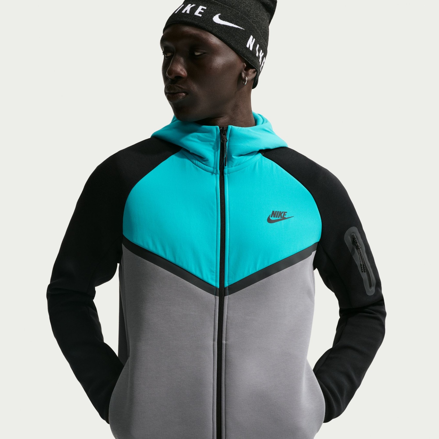 Tech Mix Windrunner Hoodie Erkek Sweatshirt